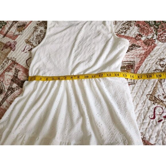 Myth Women's Sleeveless Sweet Solid Summer White Dress Size L - Picture 11 of 15